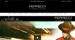 Desktop Screenshot of ferrecciusa.com