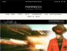 Tablet Screenshot of ferrecciusa.com